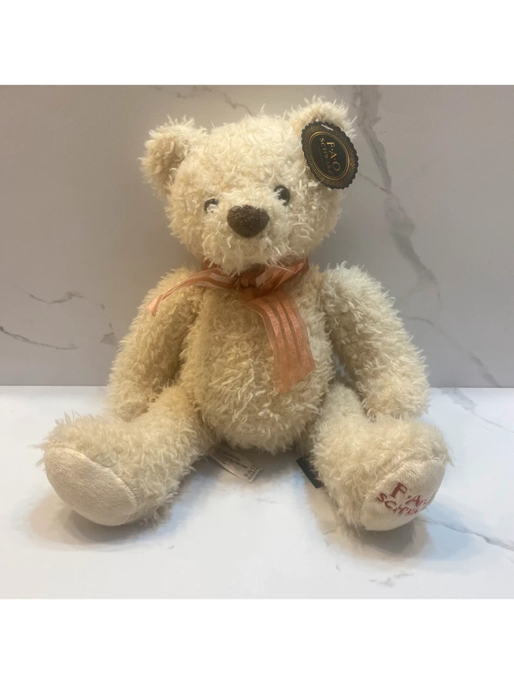 FAO Schwarz Fuzzy Plush Teddy Bear NEW (BIN 5)